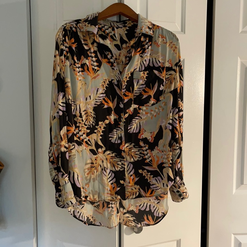 Freepeople silky blouse!